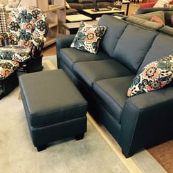 Griffin's Furniture Outlet - 100% American Made and can be ordered in any fabric and any size. Check with the store for more information