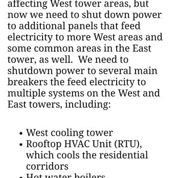 Brickell Heights - email sent in July 2021 RE electrical issues in the complex - Condominiums Near Me - Miami, Florida