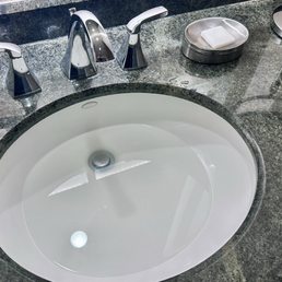 Clogged sink and used bar of soap in a room I just checked into.