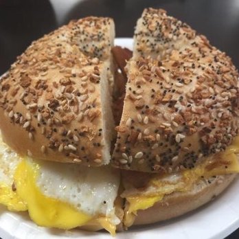Brookside Deli - Everything bagel w egg and cheese. Highly recommend to try - Sandwiches Near Me - Macungie, Pennsylvania