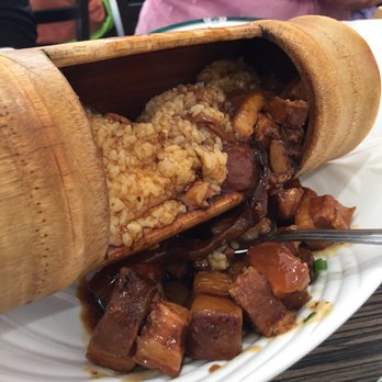XLB Kitchen - Sticky rice with pork belly in a bamboo box - Szechuan Near Me - Cupertino, California XLB Kitchen - Sticky rice with pork belly in a bamboo box - Szechuan Near Me - Cupertino, California