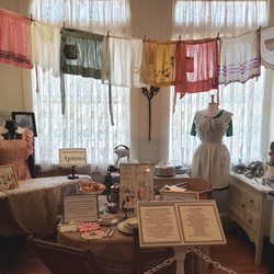 Avon Park Depot Museum - An exciting display of antique aprons. LOL!