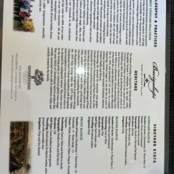 Bacigalupi Vineyards - Winery info - Wineries Near Me - Healdsburg, California