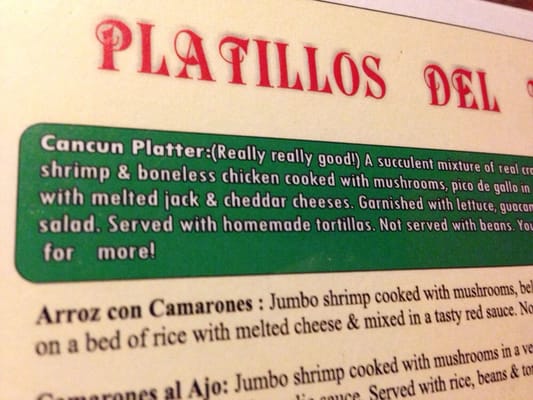 Menu photo 8 Casa Mexico Winter Park, CO
