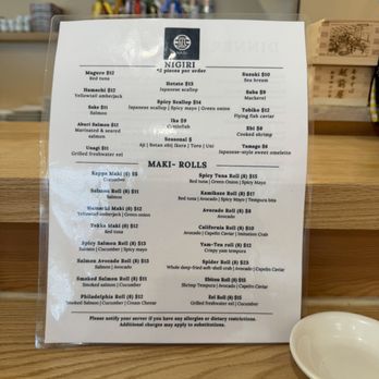 Nagi Sushi - Menu - Japanese Near Me - Ottawa, Ontario