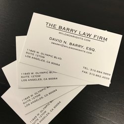 The Barry Law Firm - Free legal services. Free lemon law consultation. Free legal consultation. California Lemon Law.