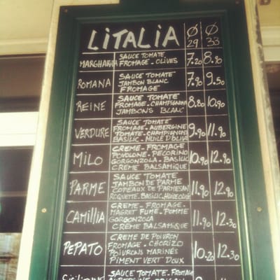 Menu photo 2 Litalia Bordeaux, 33 Menu photo 2 Litalia Bordeaux, 33