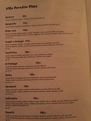 Menu photo 3 Villa Paradiso Grünerløkka Oslo, 03 Menu photo 3 Villa Paradiso Grünerløkka Oslo, 03