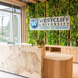 Westcliff University - Westcliff University College of Nursing Front Desk and lounge