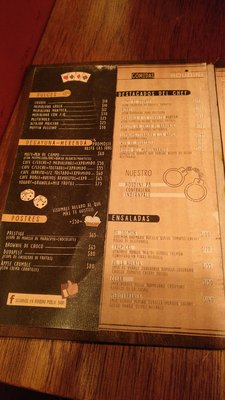 Menu photo 2 Houdini Public Bar Buenos Aires, C Menu photo 2 Houdini Public Bar Buenos Aires, C