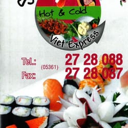 Sushi Bar - Viet Express - Hot & Cold Sushi Bar Karte/Deckblatt (07/2016)
