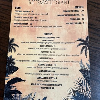 Small Giant - Menu - Bars Near Me - Tampa, Florida