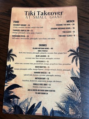 Menu photo 2 Small Giant Tampa, FL