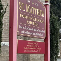 ST. Mathew Roman Catholic Church - Schedule for services