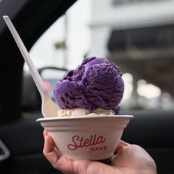 Stella Jean’s Ice Cream - Ube Pandesal Toffee over Baklava Cheesecake. 5/5