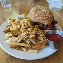 The single animal smash with a side of poutine. The single animal smash with a side of poutine.