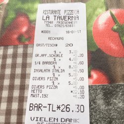 La Taverna - Gut und der Preis ist auch in Ordnung