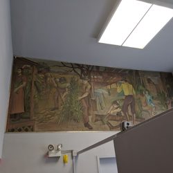 US Post Office - Mural by the po boxes.