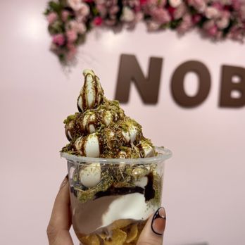 Nobibi - Dubai chocolate but with half and half instead of chocolate - Ice Cream & Frozen Yogurt Near Me - Hayward, California