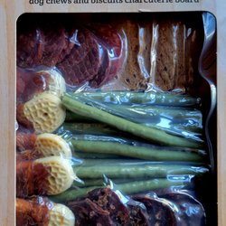 Walmart - Adorable non-rawhide Charucterie board. Christmas gift for dogs! If I recall approx.$10.