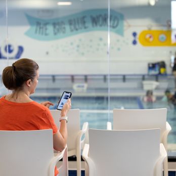 Big Blue Swim School - Relax in our stress-free facilities with floor to ceiling windows and free WiFi for comfortable viewing - Swimming Lessons/Schools Near Me - Watchung, New Jersey Big Blue Swim School - Relax in our stress-free facilities with floor to ceiling windows and free WiFi for comfortable viewing - Swimming Lessons/Schools Near Me - Watchung, New Jersey