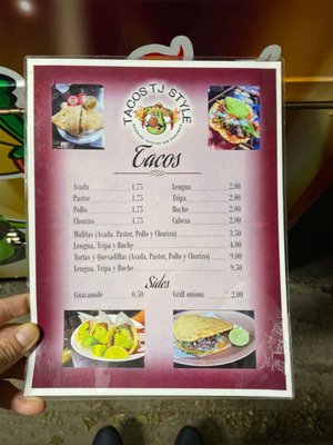Menu photo 5 Tacos TJ Style Garden Grove, CA
