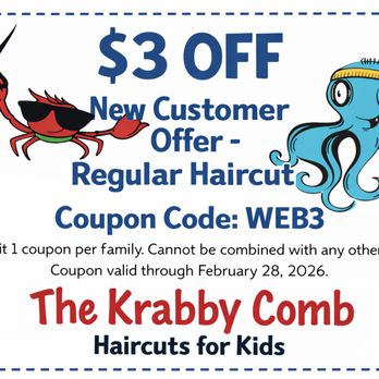 The Krabby Comb - Kids Hair Salons Near Me - Anaheim, California The Krabby Comb - Kids Hair Salons Near Me - Anaheim, California