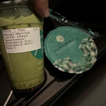 T4 Tea For One - Sink water mango matcha - Bubble Tea Near Me - Vacaville, California