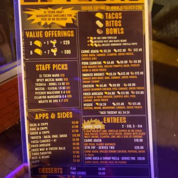 El Techo - Menu - Tapas Bars Near Me - Washington, DC, District of Columbia El Techo - Menu - Tapas Bars Near Me - Washington, DC, District of Columbia