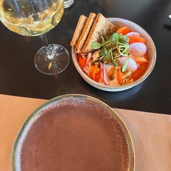 Johnston's Saltbox - Carrot dip - New American Near Me - San Carlos, California Johnston's Saltbox - Carrot dip - New American Near Me - San Carlos, California