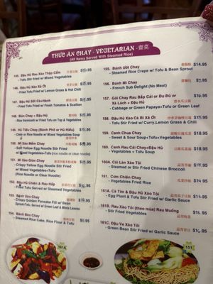 Menu photo 1 Anh Hong Restaurant Orlando, FL