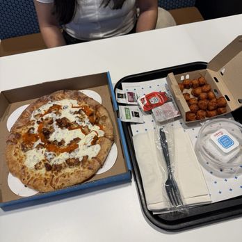 Little Blue Menu - Buffalo ranch pizza, Sweet Potato Tots, Lemon Pie Bar - Fast Food Near Me - College Park, Maryland