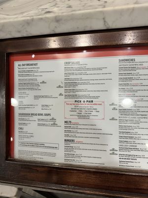 Menu photo 2 Boudin Bakery & Cafe San Francisco, CA Menu photo 2 Boudin Bakery & Cafe San Francisco, CA