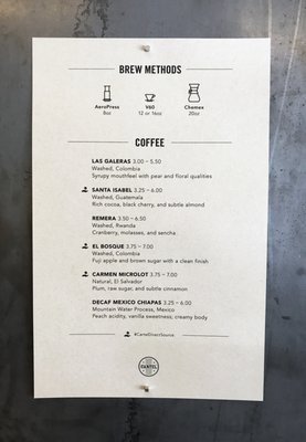 Menu photo 7 Cartel Roasting Phoenix, AZ