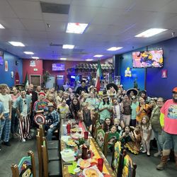 EL Pueblo Mexican Restaurant - This was how large our group was and the room connected to the bar could accommodate us. WOW!