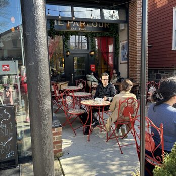 illy Coffee At Earth's End - Outdoor patio with cigar shop in back - Coffee & Tea Near Me - Princeton, New Jersey illy Coffee At Earth's End - Outdoor patio with cigar shop in back - Coffee & Tea Near Me - Princeton, New Jersey