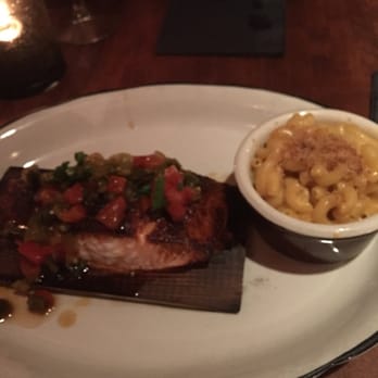 Moonshine Grill - Salmon with macaroni - Southern Near Me - Austin, Texas Moonshine Grill - Salmon with macaroni - Southern Near Me - Austin, Texas