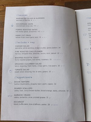 Menu photo 2 The Bison Restaurant Banff, AB Menu photo 2 The Bison Restaurant Banff, AB
