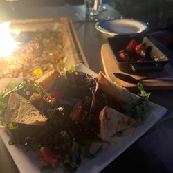 Flights Wine Cafe - Burrata, Charred Peppadews