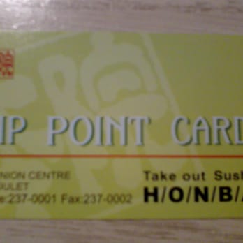 Honba Sushi - VIP point card - earn 3% of your pre-tax order - Sushi Bars Near Me - Winnipeg, Manitoba Honba Sushi - VIP point card - earn 3% of your pre-tax order - Sushi Bars Near Me - Winnipeg, Manitoba