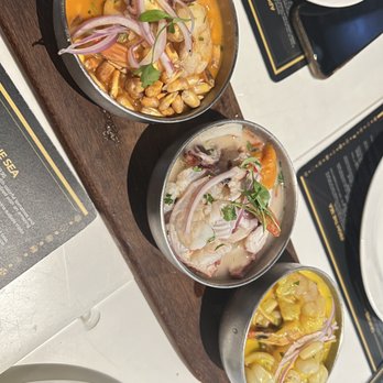 CVI.CHE 105 - Ceviche trio - Seafood Near Me - Miami Beach, Florida CVI.CHE 105 - Ceviche trio - Seafood Near Me - Miami Beach, Florida