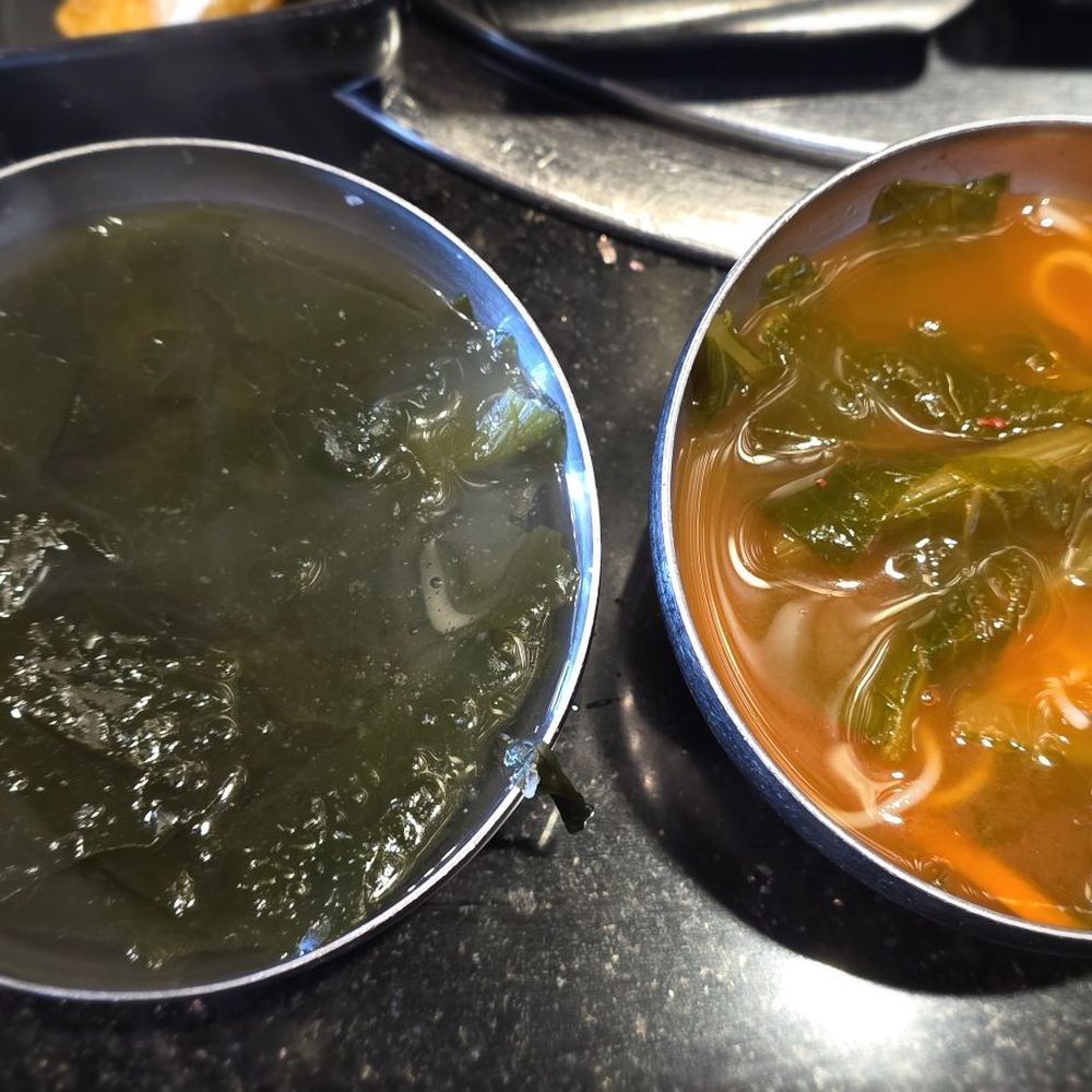 Jong Ga House - Miyuk gook (seaweed soup) and Yeolmu gooksu (Korean radish leaf soup) - Korean Near Me - Oakland, California