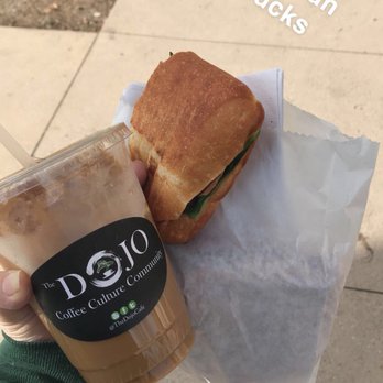 The Dojo Cafe - Vanilla iced latte w/ almond milk Black Forest sandwich - Coffee & Tea Near Me - San Diego, California The Dojo Cafe - Vanilla iced latte w/ almond milk Black Forest sandwich - Coffee & Tea Near Me - San Diego, California