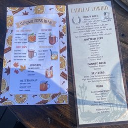 Drink Menu