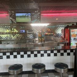 Nachos and Beer - The counter area