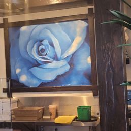 Blue rose art