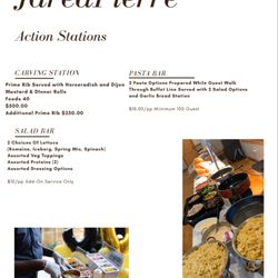 JaredPierre Private Chef & Catering - Action Station Menu