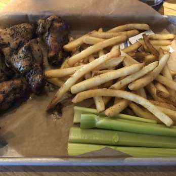 Twin Peaks - Lemon Pepper Wings & Fries. (smoked & grilled) - Sports Bars Near Me - St. Louis, Missouri Twin Peaks - Lemon Pepper Wings & Fries. (smoked & grilled) - Sports Bars Near Me - St. Louis, Missouri