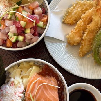 Tendon Tempura Carlos Junior - Chirashi bowl and salmon bowl - Japanese Near Me - Pasadena, California Tendon Tempura Carlos Junior - Chirashi bowl and salmon bowl - Japanese Near Me - Pasadena, California