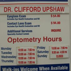 Cliff Upshaw OD - Convenient. Professional. Independent optometrist and don't need Costco membership to be visit.
